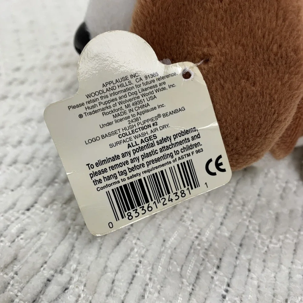 Vintage Applause‎ Hush Puppies Bassett Hound Dog Plush Stuffed Animal 6
